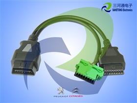 OBD2 Y型线 标致，雪铁龙专用